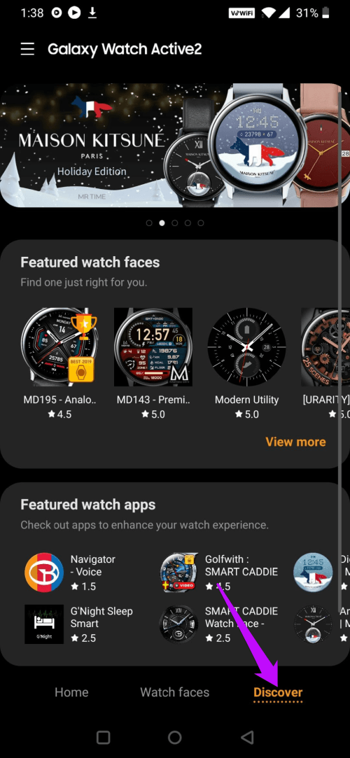 melhores apps galaxy watch active