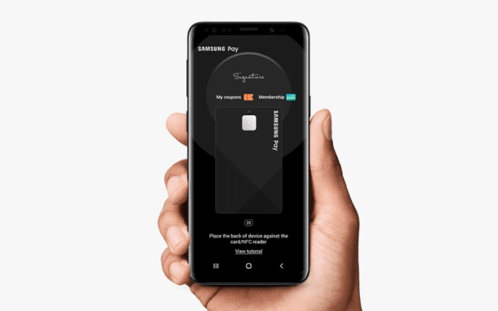 Como ativar e desativar o Samsung Pay Swipe Up 1