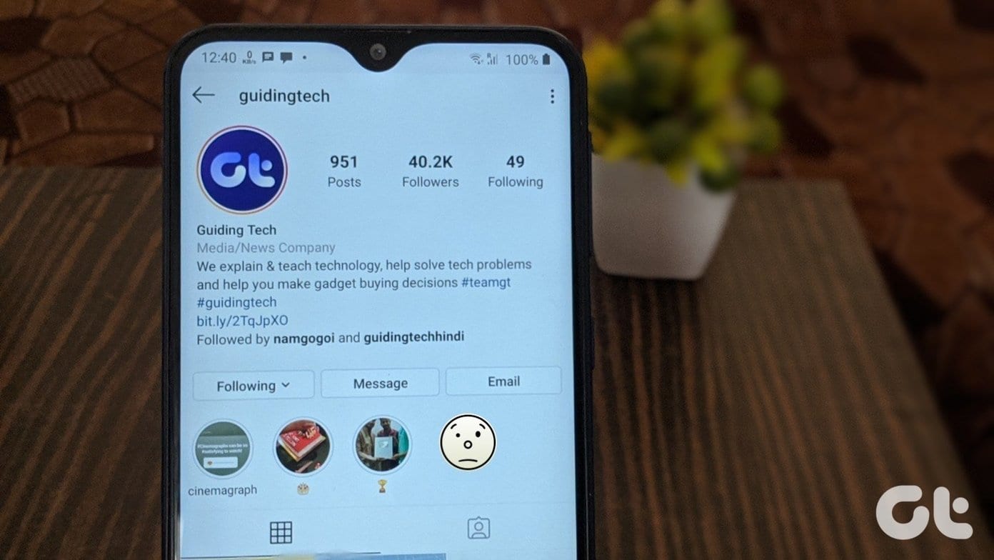 As 9 principais correções para os destaques da história do Instagram não estão carregando o problema 1 As 9 principais correcoes para os destaques da historia do 1