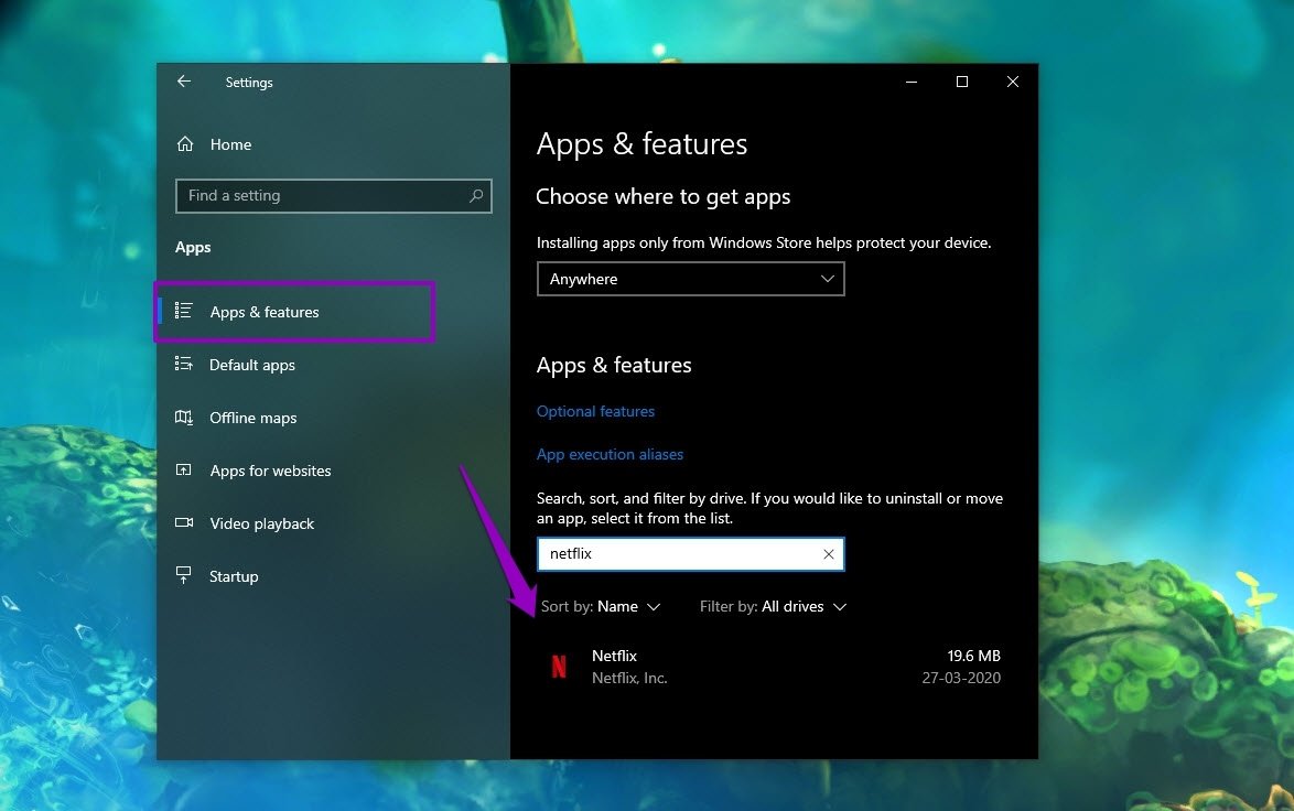 Como alterar o local de download do Netflix no PC com Windows 10