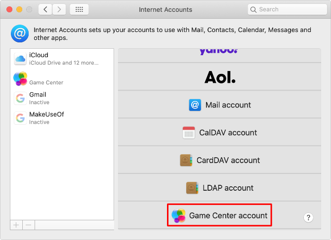 Как выйти из game center mac os