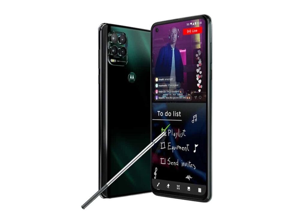 A moto G Stylus 5G acessível agora estará na AT&T e no críquete