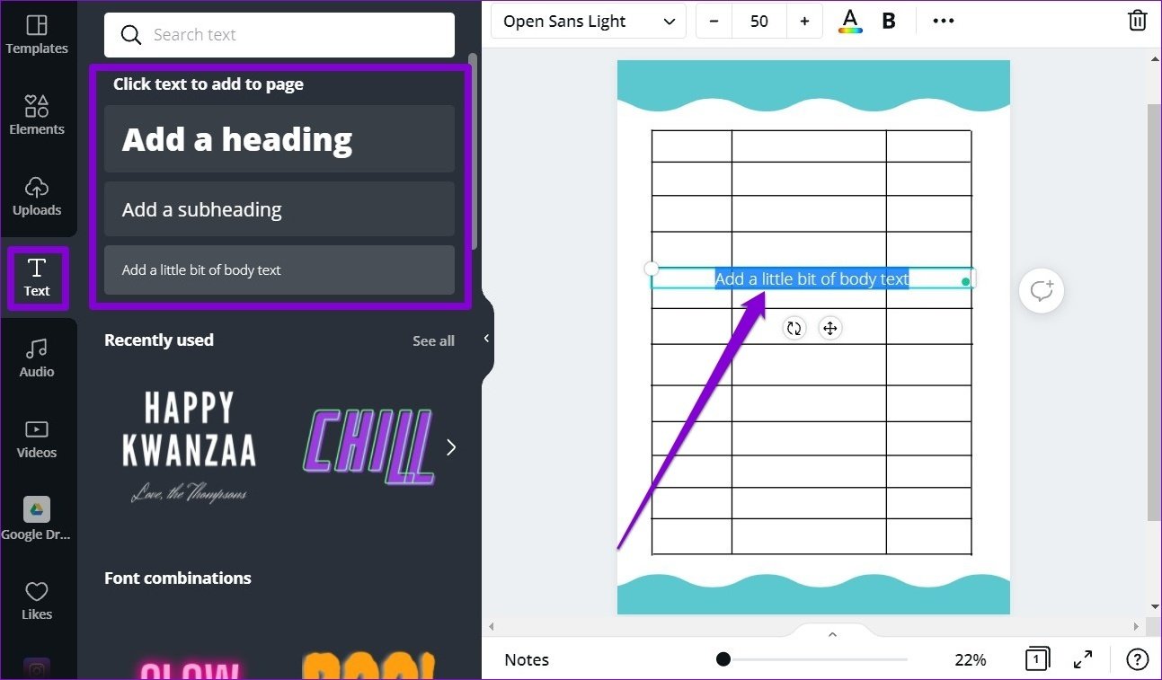 How To Add Tables In Canva