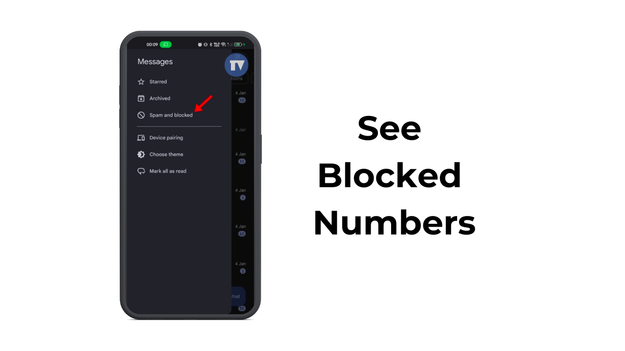 See Blocked Numbers on Android 1