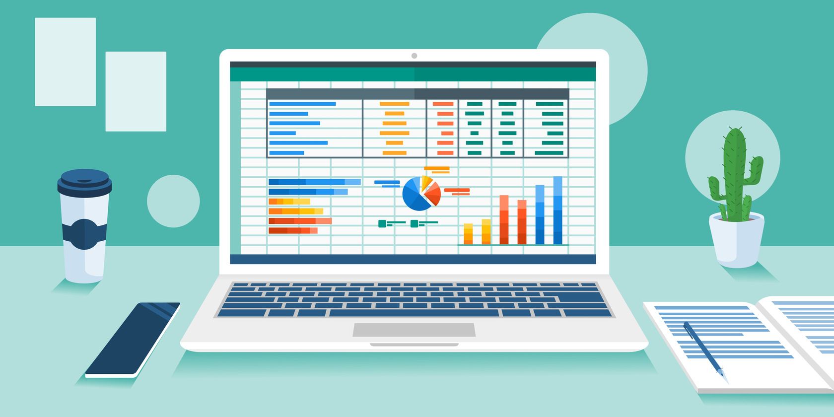 excel chart example sheet