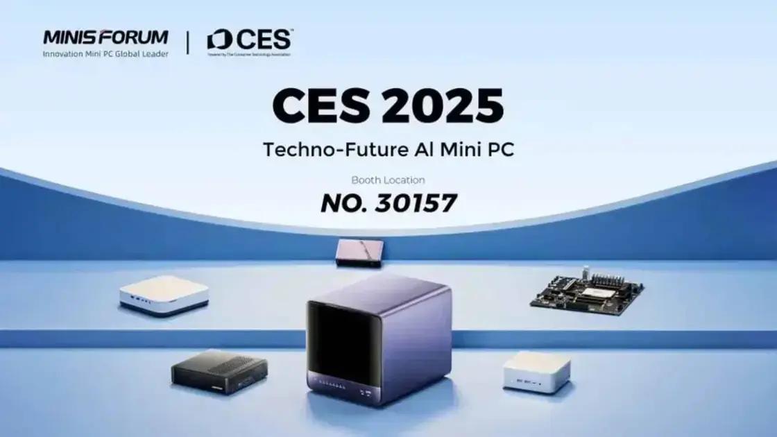 Minisforum mini PC CES: Conheça o potente AI X1 e o N5 Pro NAS 1 A palavra chave com base no artigo é "Minisforum mini PC CES".