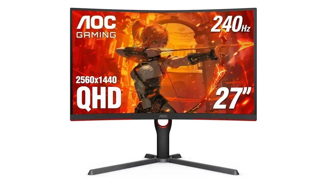 AOC CQ27G3Z 240Hz gaming monitor em promoção: apenas $220! 1 Palavra-chave: AOC CQ27G3Z 240Hz gaming monitor